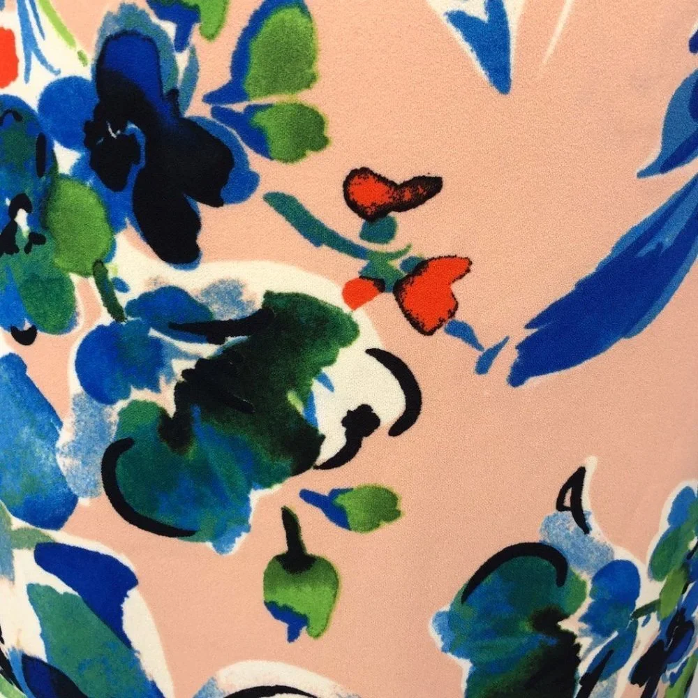 ECI All Over Floral Printed Crepe Back Scuba Skirt NWT - Picture 4 of 11